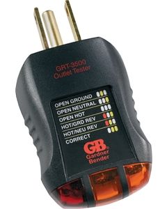  RECEPTACLE OUTLET TESTER 1 Each GRT-3500
