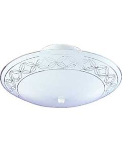CEIL 2LT SEMISCROLL WHT FIXTUR