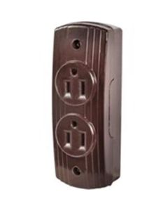  DUPLEX RECEPTACLE 25 VOLTS BROWN 1 Each 734-6059