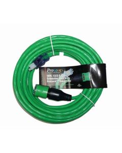 PRO GLO 50' 12/3 SJTW PRO LOCK EXT CORD GREEN 1 Each D14412050G