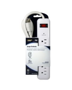  6-OUTLET SURGE CORD 3 FEET WHITE 1 Each 056-9616