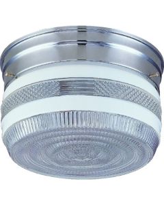  2 LT FLUSH CHR CEILING FIXTURE CHROME 1 Each 688-6733