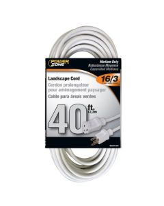 40FT EXT CORD WHITE 16/3