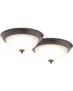 13" LED BRZ CEILING LIGHT 2PK
