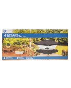 SOLAR POSTCAP LIGHT WHITE 4PK