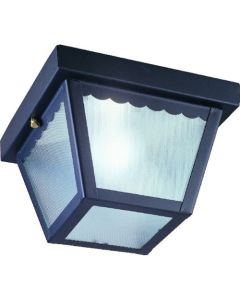 1LT FIXTURE PORCH CMNT BLACK