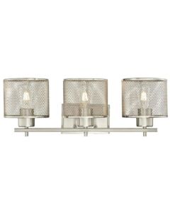 3LT FIXTURE WALL BN W/MESH SHD