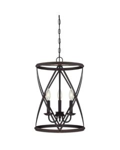 3LT CHANDELIER ORB W/HIGHLIGHT