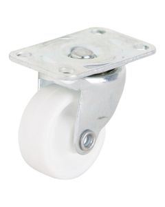1-1/4" CASTER PLATE ZINC/WHT
