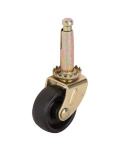 1-1/4" CASTER STEM BRS/BLK