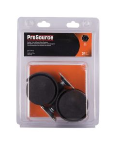 2" CASTER 2-WHEEL PLATE BLK