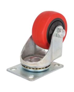 3" CASTER SWIVEL PLATE PU