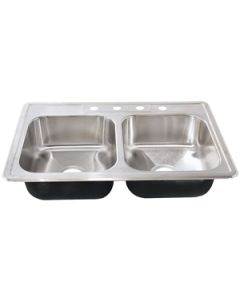  STERLING DOUBLE BOWL 7" SINK S/STEEL 1 Each 651-3972  11401-4-NA