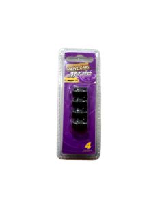  VALVE CAP GRAPHITE 4PC 708