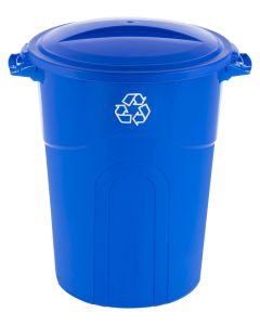  TRASH CAN TI0028 32 GALLON BLUE 168-4513