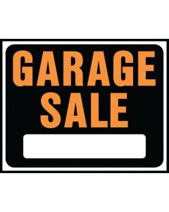 JUMBO SIGN GARAGE SALE PLASTIC