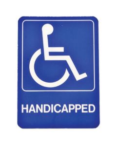 5X7" SIGN HANDICAP N PLASTIC