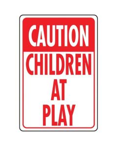 SIGN CAUTION CHILDREN ATPLAY