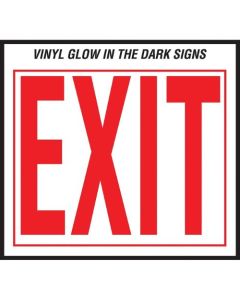 10X12" SIGN EXIT GLOWING VINYL