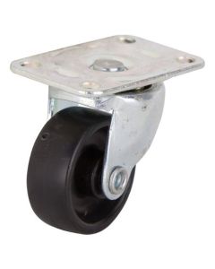 1-1/4" ZINC/BLK CASTER PLATE