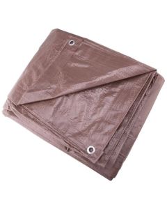 10X12FT MED DUTY BROWN TARP