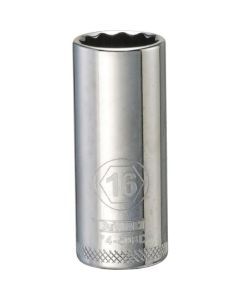 3/8 DR 12PT 16MM DEEP SOCKET