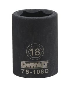 1/2" DR 6PT 18MM IMPACT SOCKET