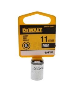 SOCKET 1/4 DRIVE 6PT 11MM