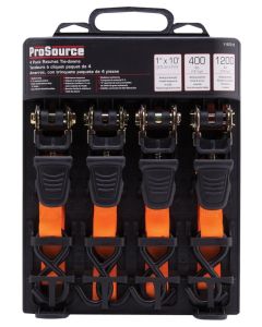 4PK 1"X10FT TIEDOWN RCHT
