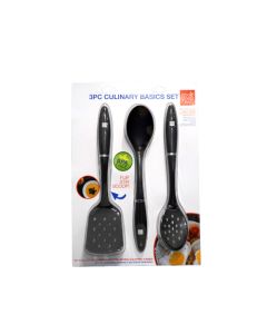 3PC NYLON KITCHEN TOOL BLACK H