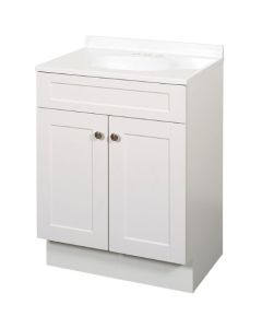 24" WHITE VANITY COMBO SBC24WW