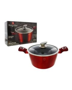 BURGUNDY 24cm CASSEROLE W/LID