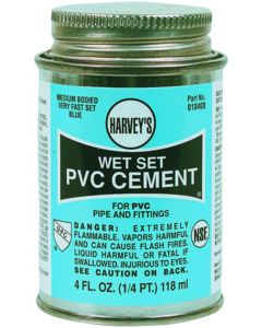  WET SET CEMENT  4 OUNCES BLU. 018400-24