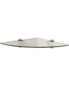  CORNER GLASS SHELF KIT - SATIN NICKLE 12X12 941-1133