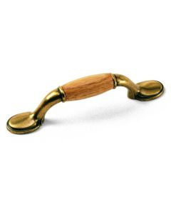  PULL - OAK/LIGHT BRASS 3 INCH 15536