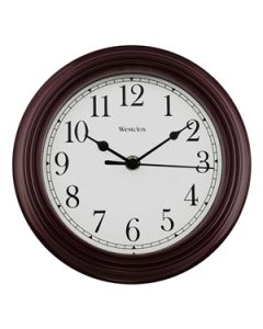  WESTCLOX WALL CLOCK 9 INCH BURGUNDY 46983