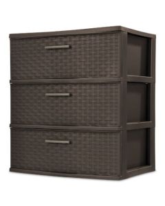 3-DRAWER WIDE WEAVE CHEST 106-0029