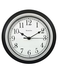  WESTCLOX WALL CLOCK  9 INCH BLACK 46991