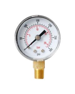  GOULDS PRESSURE GAUGE 200 PSI 1 Each AG2
