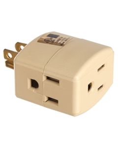  TRIPLE OUTLET ADAPTOR 110 VOLTS 1 Each 1482V