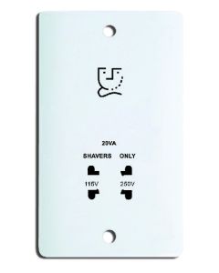 CRONEX DUEL VOLTAGE SHAVER SOCKET OUTLET 1 Each CXE7073