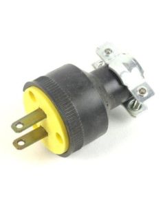  RUBBER 2 WAY WIRE PLUG  BLACK 1 Each 1723-BOX