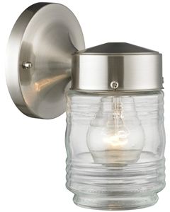  LIGHT JELLY JAR SATIN NICKEL 1 Each 407-3821