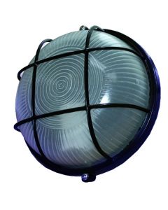  ROUND BULKHEAD LIGHT 60 WATTS BLACK 1 Each CXE4052