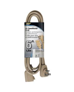  AC EXTENSION CORD 6 FEET BEIGE 1 Each 450-7158