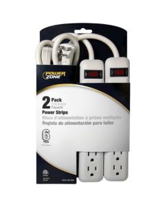 STRIP 6-OUTLET 18" CORD 2PK