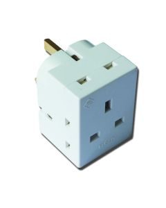 3-WAY WHT FUSED ADAPTOR