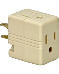 3-OUTLET 3-WIRE CUBE ADAPTER