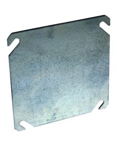 4" SQ STL FLAT BLANK BOX COVER