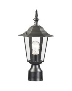 LIGHT POST LANTERN MED BLACK